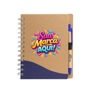 Caderno Kraft Personalizado Brinde