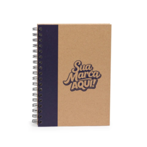 Caderno com Capa Kraft Personalizado