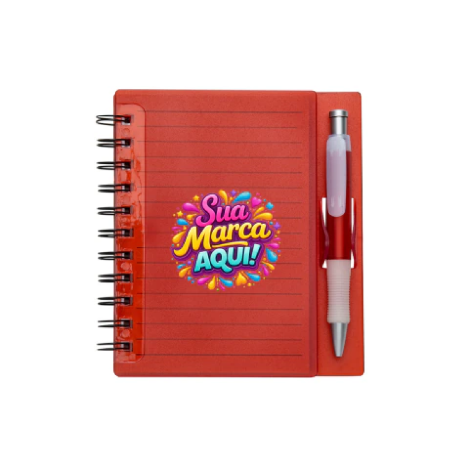 Caderno com Capa de Plástico Personalizado