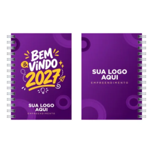 Agenda Corporativa Personalizada para Presente de Fim de Ano