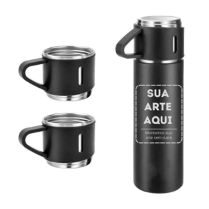 Garrafa Térmica Inox com Logo