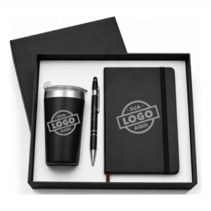 Kit Corporativo com Copo e Caderno Personalizados